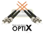 OPTIX ST-ST / Optický patch cord / Multi mode 50/125 OM2 / Duplex / Oranžová / 3 m (8595589811021)