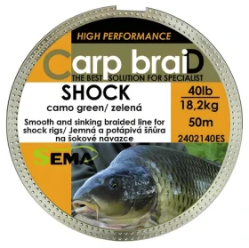 Sema Shock Camo / Šňůrka / Pletená / 30 lbs, 13,6 kg