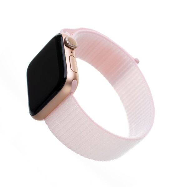 FIXED Nylon Strap Nylonový řemínek pro Apple Watch 44mm Watch 42mm růžová (FIXNST-434-PI)