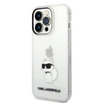 Pouzdro Karl Lagerfeld iPhone 14 Pro IML NFT Choupette čiré