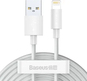 Baseus TZCALZJ-02 Sada kabelů USB-A (M) - Lightning (M) 1.5 m bílá / 2ks / 12W (TZCALZJ-02)