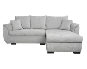 Rohová sedačka Sassari, světle šedá látka