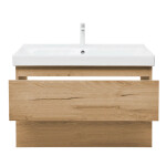 Koupelnová skříňka 2 zásuvková s umyvadlem SAT B-Way 99x50x45 cm dub mat BWAY2100OAKU1BBI BWAY2100OAKU1BBI