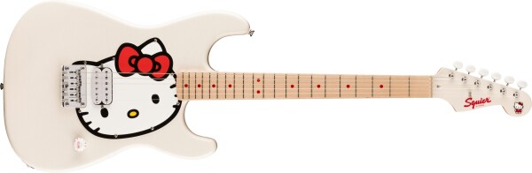 Fender Squier x Hello Kitty White Stratocaster