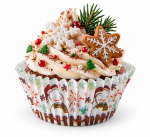 Cake star Papírové košíčky vánoční motiv 2 (100ks)
