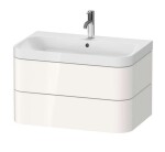 DURAVIT - Happy D.2 Plus Skříňka s umyvadlem 48x78x49 cm, 2 zásuvky, bílá vysoký lesk HP4347O2222