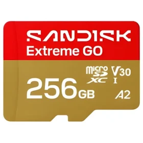 SanDisk Extreme GO microSDXC 256 GB / Paměťová karta / čtení 240 MB/s / zápis 160 MB/s (SDSQXGN-256G-GN6MN)