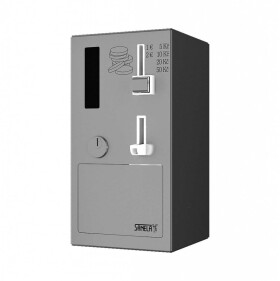SANELA - Automaty Mincovní automat dveřního zámku s GSM, antivandal, matný nerez SLZA 40G