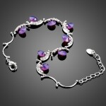 Náramek Swarovski Elements Ilario, Fialová 16,5 cm + 3,5 cm (prodloužení)