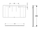 GEBERIT - Option Zrcadlo s LED osvětlením, 120x65 cm 819220000