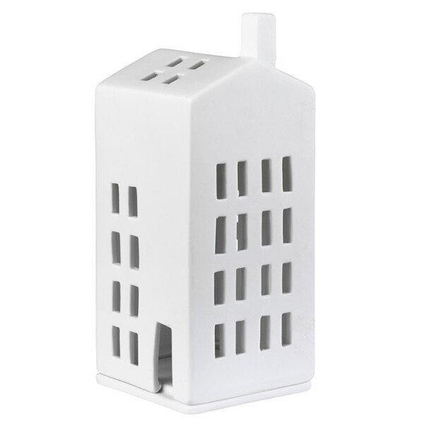 Räder Porcelánový svícen domeček Small Windows, bílá barva