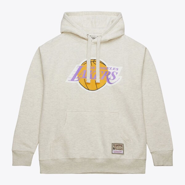 Mitchell & Ness Pánská mikina Los Angeles Lakers NBA Slammin Hoodie Oatmeal Heather Velikost: S