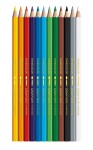 Caran D'ache Swisscolor akvarelové pastelky 12 barev, kartonová
