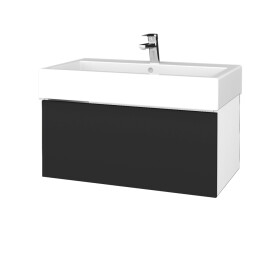 Dřevojas - Koupelnová skříňka VARIANTE SZZ 80 pro umyvadlo Duravit Vero - N01 Bílá lesk / N03 Graphite 264659