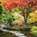 Nástěnný poznámkový kalendář 2026 NOTIQUE - Zahrady, 30 x 30 cm