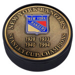Mustang Puk New York Rangers NHL Stanley Cup Years Gold Medallion