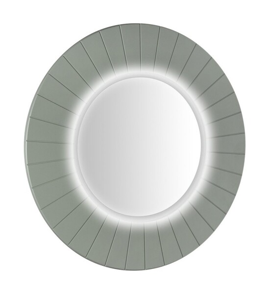 SAPHO - LUMIRO STRIP kulaté zrcadlo s LED osvětlením v rámu ø 75cm, verde LR750-4444S