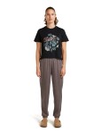 ICEBREAKER Wmns Mer 150 Tech Lite SS Crop Tee NZ Flora, Black velikost: S