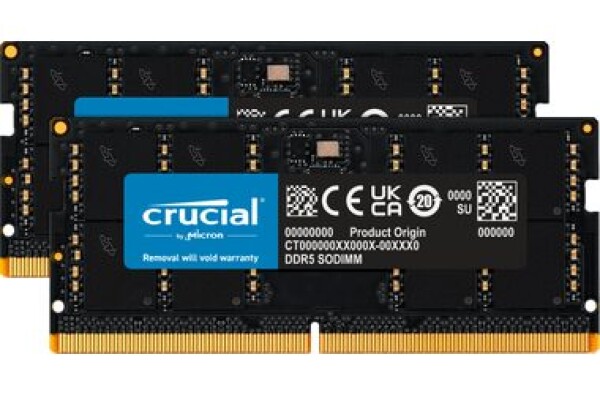 Crucial 64GB (2x32GB) 4800MHz / DDR5 / SO-DIMM / CL40 / 1.1V (CT2K32G48C40S5)