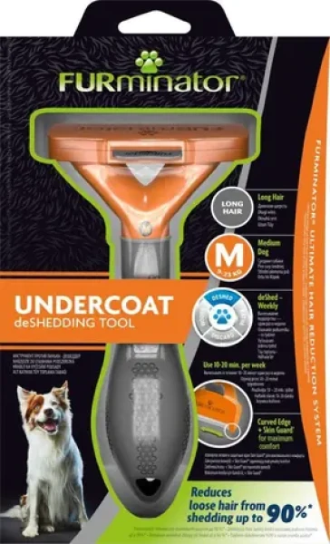 FURminator hrablo Dlouhá srst Medium