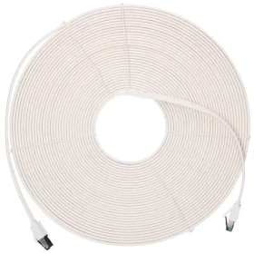 Extralink Cat.8 U/FTP bílá / Patch kabel / 20 m / 40 Gbit/s / plochý