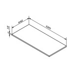 SAPHO - Deska DTDL 680x18x440, borovice rustik DT068-1616