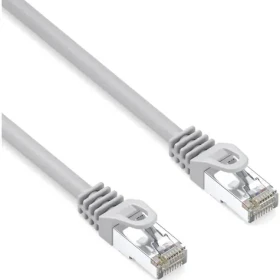 Logo LAN kabel S/FTP Cat 6a šedý / Síťový kabel / RJ-45 / 10 m / 10 Gbit/s