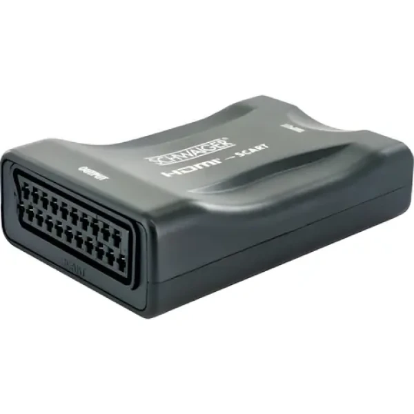 Schwaiger převodník HDMI na SCART / Redukce / Plug Play / NTSC, PAL (HDMSCA02533)