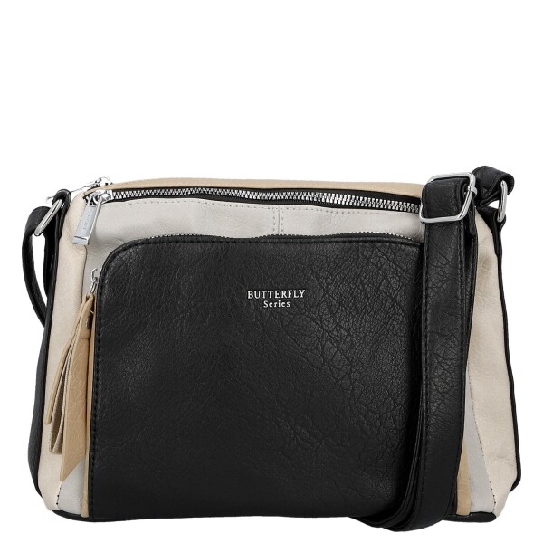 Trendy dámská koženková crossbody kabelka Vanda, černá