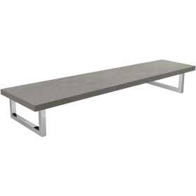 CERANO Deska pod umyvadlo Navira Pro + 2+1 podpěrná konzole - betonově šedá - 140x46x3,6 cm - 606048