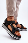 Dámské sandály na platformě Lee Cooper LCW-24-05-2753L Černé 36