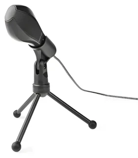 Nedis USB mikrofon / Stolní mikrofon / Kabelové / USB / 1,35 m kabel (MICTU100BK)