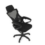 Kancelářská židle, výškově nastavitelná, černá látka, KA-R223 BK