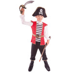 Dětský kostým pirát s kloboukem, vel. M, e-obal