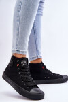 Dámské klasické vysoké tenisky Big Star T274033 Černé 37