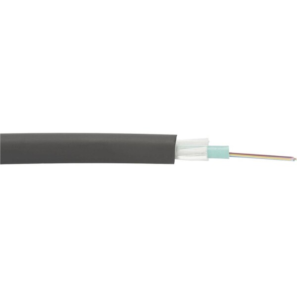 Digitus Fiber Optic Installation Cable, OM3, 8 Fibers, Indoor/Outdoor, AI-DQ(ZN)BH8G50/125µ Multimode, Length 1m (DK-35081/3-U)