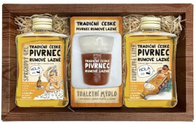 Kosmetická sada Rum (sprchový gel, mýdlo, olejová lázeň)