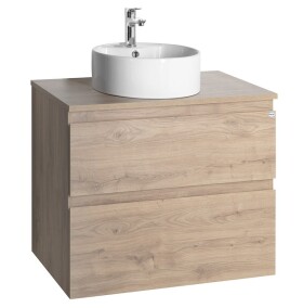 AQUALINE - ALTAIR sestava koupelnového nábytku, š. 67,6 cm, dub emporio AI370-01