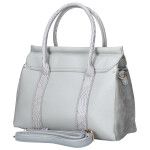 Trendy dámská koženková kabelka do ruky Camila, šedá