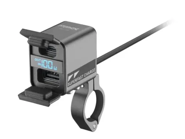 Interphone Nabíječka 100W – USB-C/USB-A / moto baterie (ACCHANDLEBAR100W)