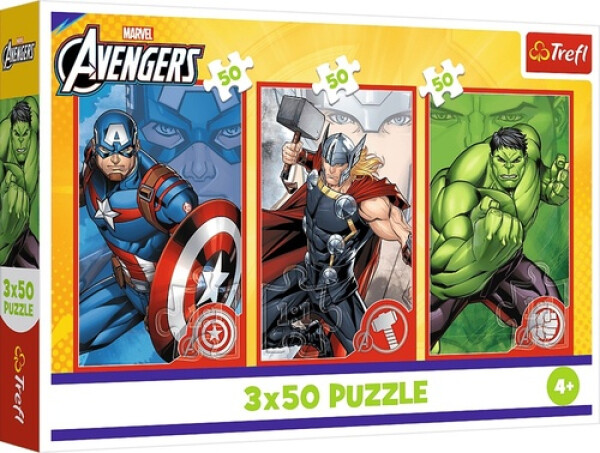 Puzzle Marvel Avengers: Tvůj hrdina 3x50 dílků