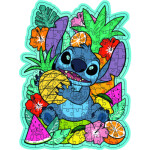 Dřevěné puzzle Disney: Stitch