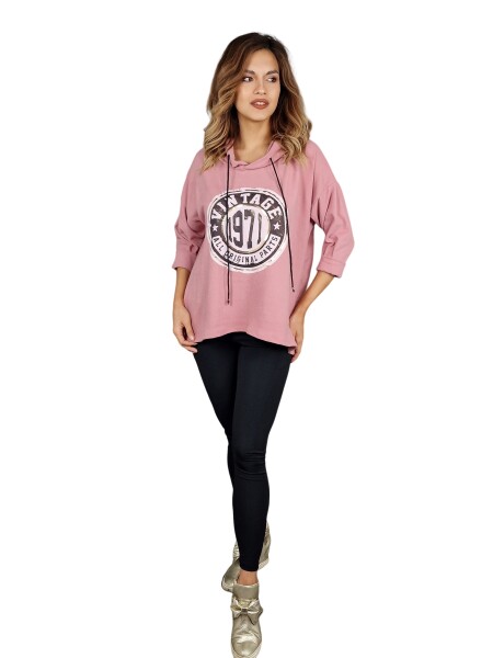 HOSH Mikina Vintage Velikost: UNI, Barva: Starorůžová