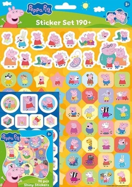 Prasátko Peppa - Samolepkový set 190+