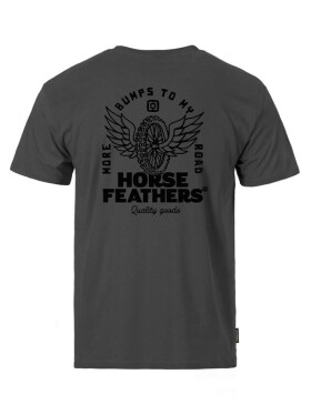 Horsefeathers WHEEL GRAY pánské tričko krátkým rukávem