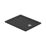 CERSANIT - Sprchová vanička obdélníková TAKO 100x80x4 černá mat S204-041