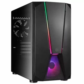 SilverStone Fara V1M Pro černá / mATX / 2x USB-A 2.0 / 2x USB-A 3.0 / 1x 120mm ARGB / bez zdroje / průhledná bočnice (SST-FAV1MB-PRO)