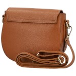 Trendy dámská kožená crossbody kabelka Antigona, koňaková