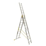 Žebřík AL, trojdílný, 3x10 příček, 6,95m, ALVE FORTE PROFI PLUS 8610