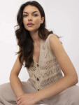 Jumper D93076J90849A béžový L/XL